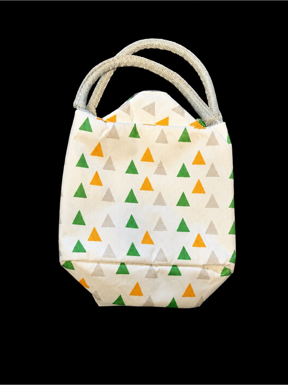 Insulated Triangle Print Lunch Tote Cooler Bag